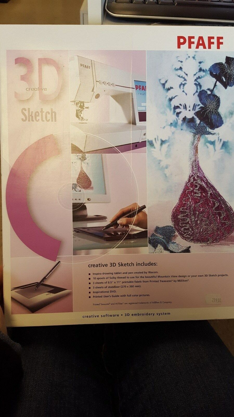 Pfaff 3D Creative Sketch Embroidery Software