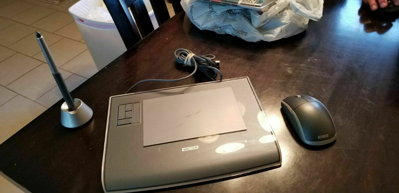 Wacom Intuos 3 PTZ-431W Drawing Graphics Gray Tablet Art Electronic Stylus +More