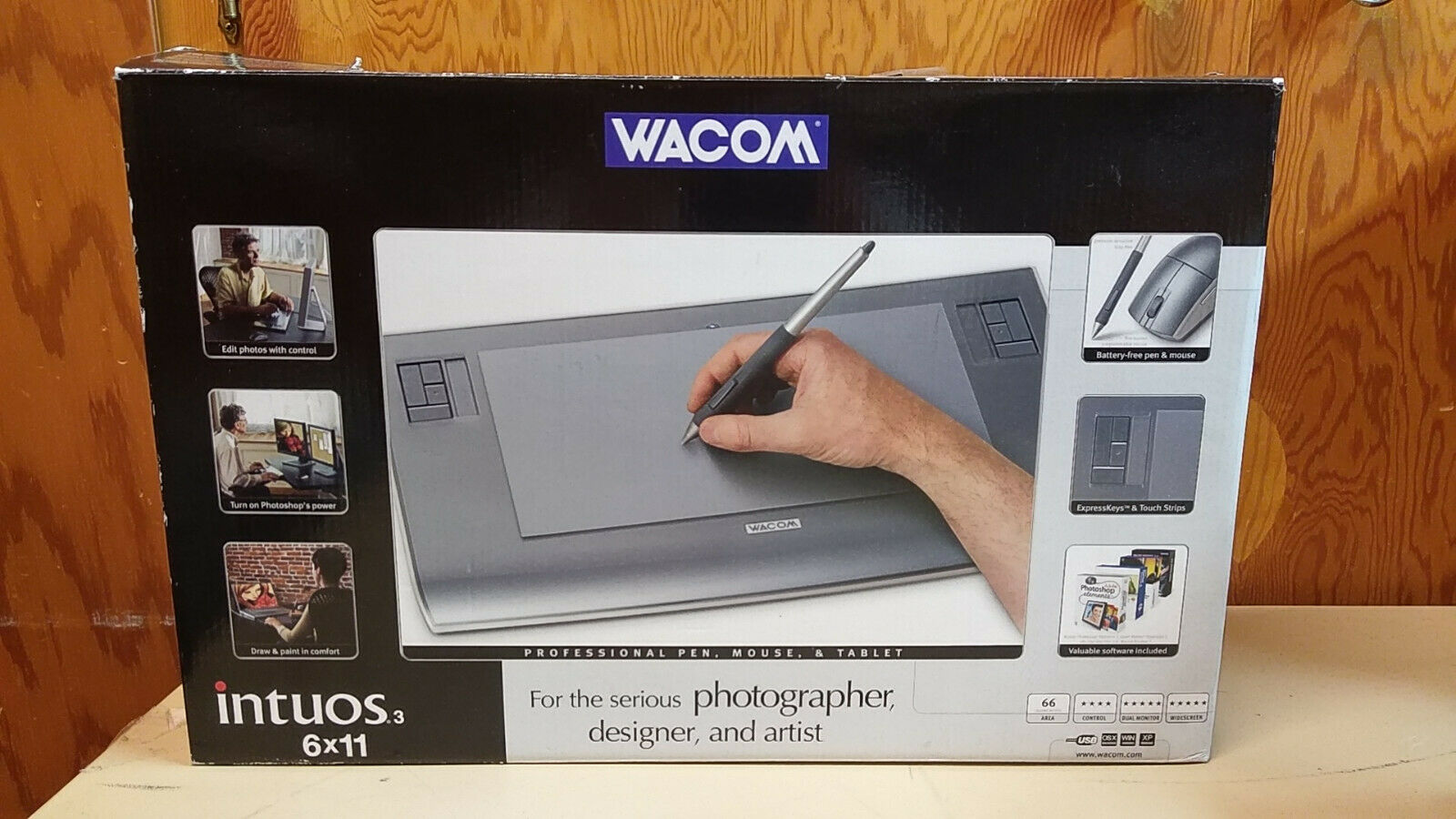 Wacom Intuos 3 6 X 11 Drawing Tablet Pad Pad Only