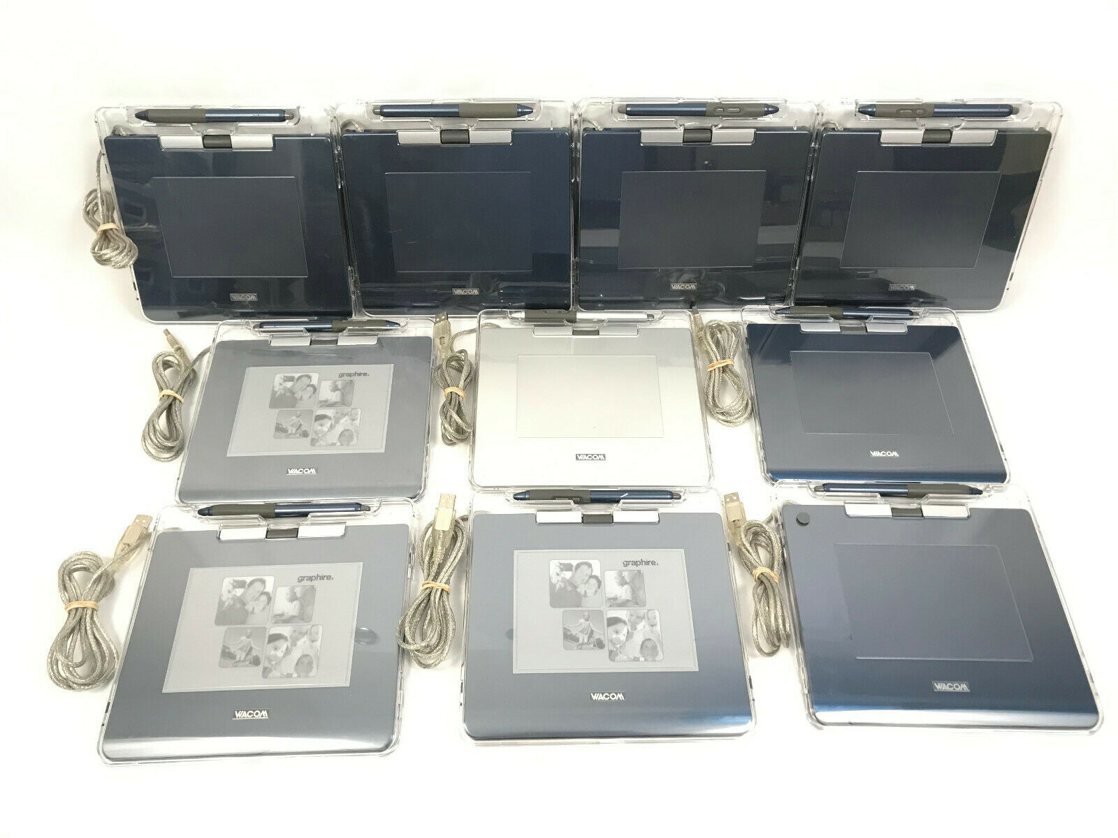 Lot (10) Wacom Bamboo CTE-440 USB Graphic Drawing Tablet (9) Blue