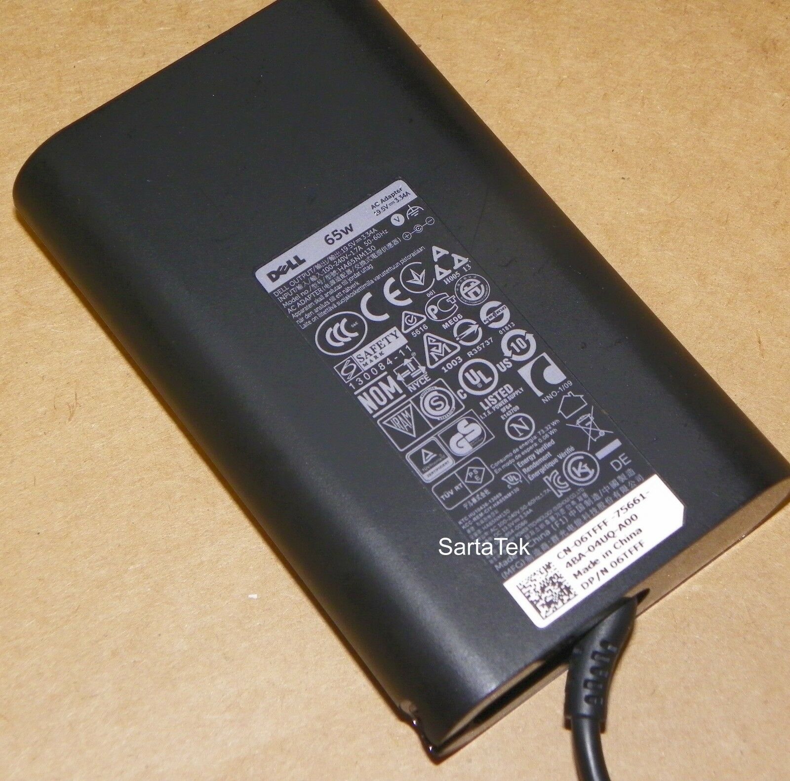 Original Dell 65W AC Adapter 6TFFF HA65NM130 Inspiron Latitude Vostro Grade A