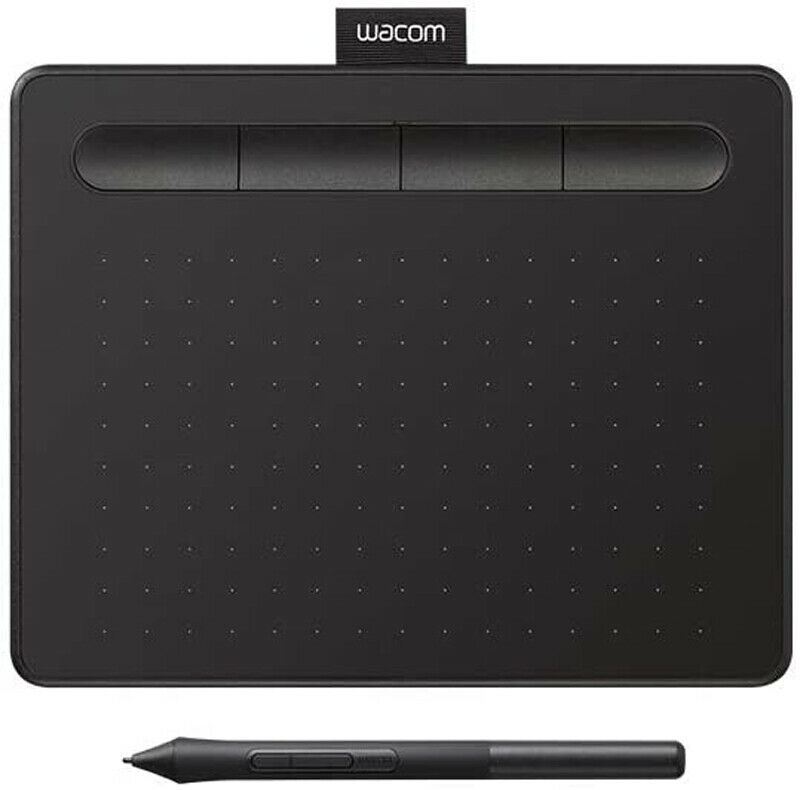 Wacom Intuos Graphics Drawing Tablet CTL4100 10.5" Black Digital Board with Pen