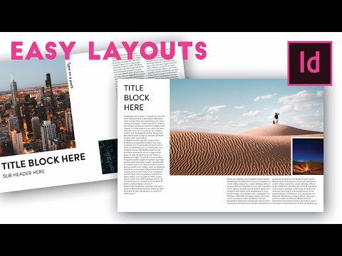BEAUTIFUL and EASY InDesign Layouts in 7 minutes step by step