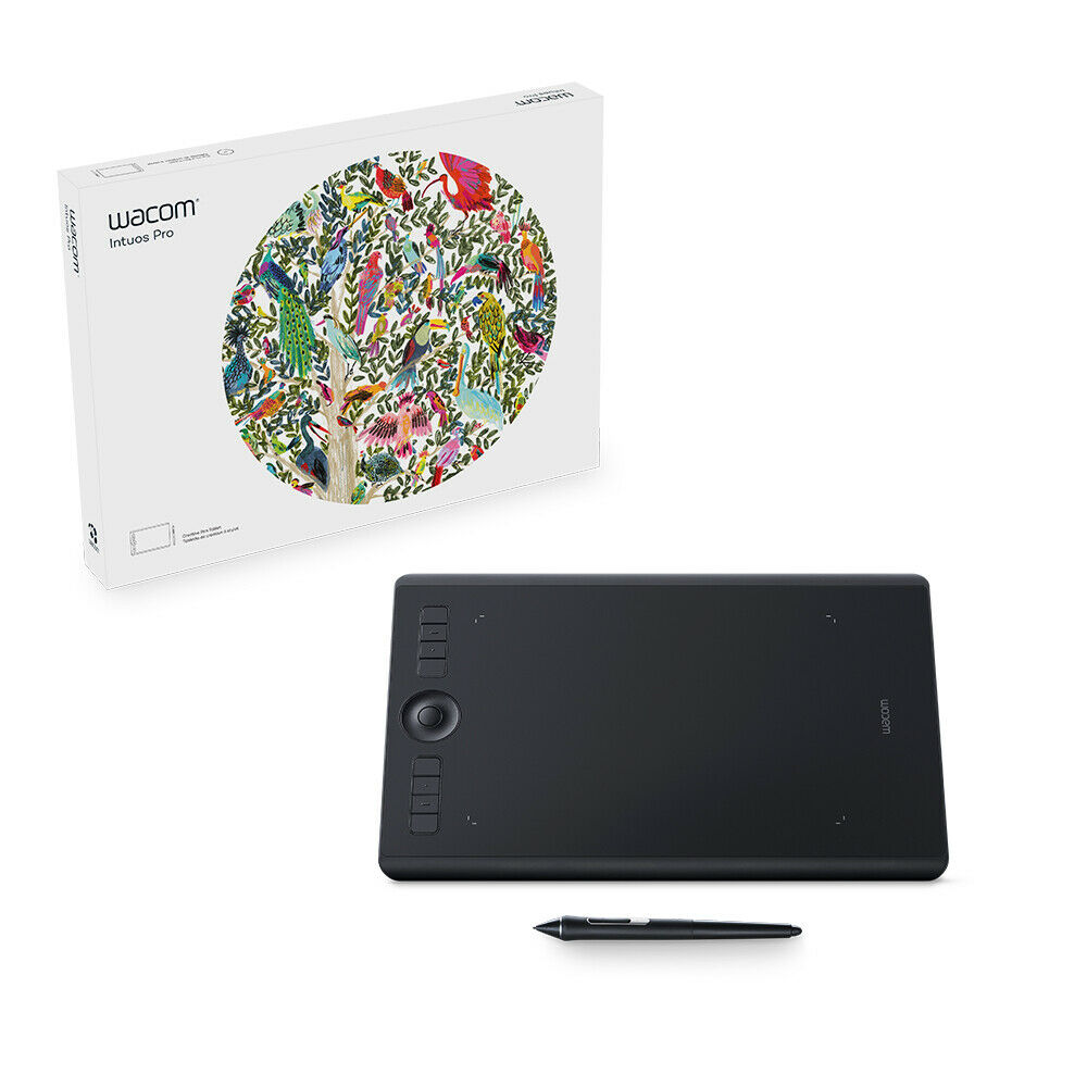 Wacom Intuos Pro Medium Digital Graphic Drawing Tablet with Pro Pen 2, New Mo...