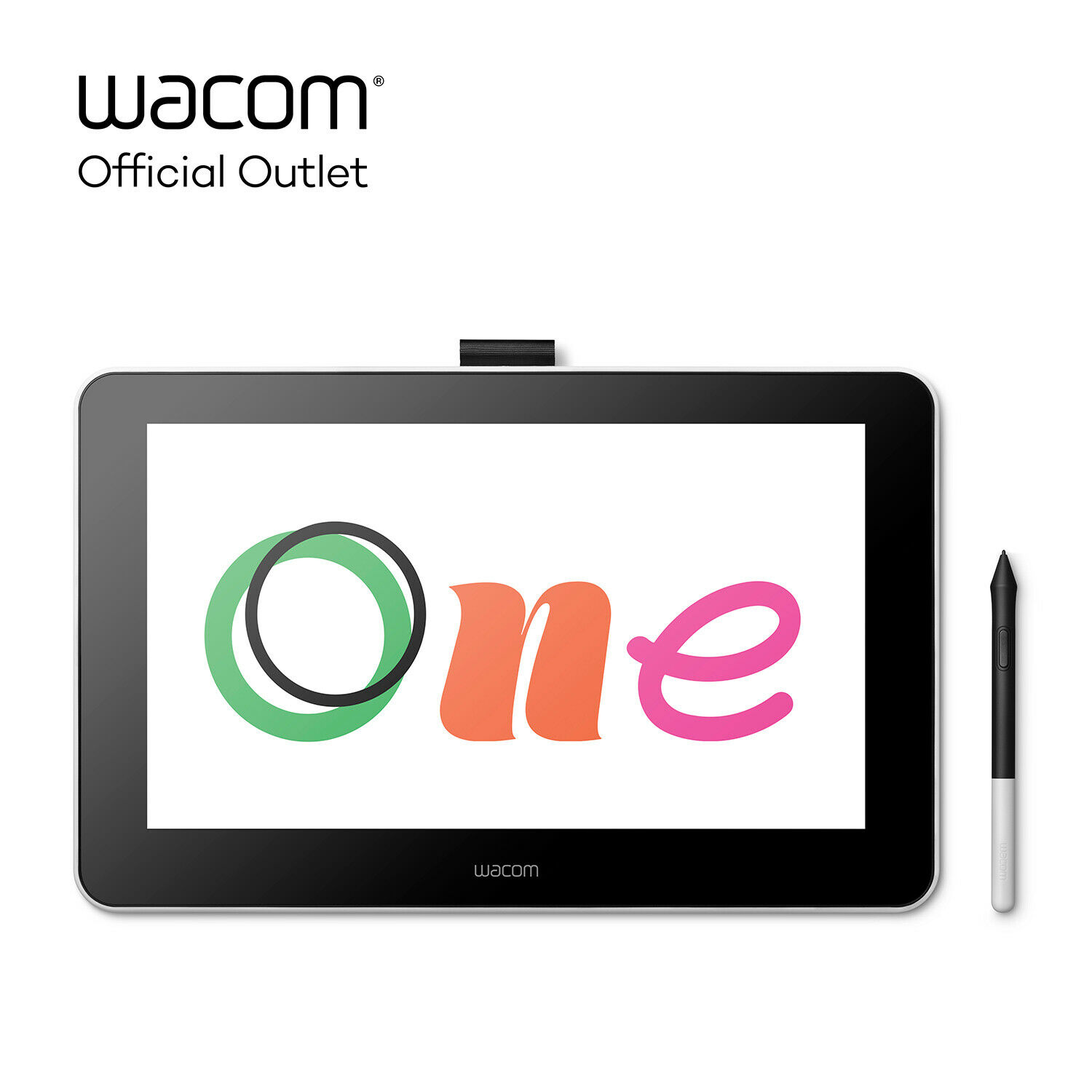 Wacom One Drawing Tablet w/Screen 13.3 inch Pen Display for Beginners