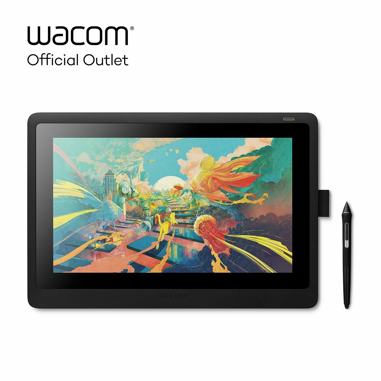Certified Refurbished Wacom Cintiq 16 15.6" drawing tablet with HD Screen