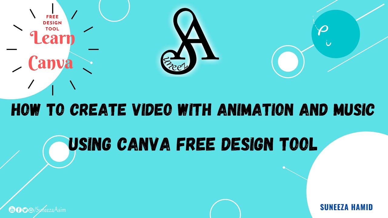 Create Video and Insert Music in Canva | Canva Free Tutorials | Graphics Design | IT Tips | Suneeza
