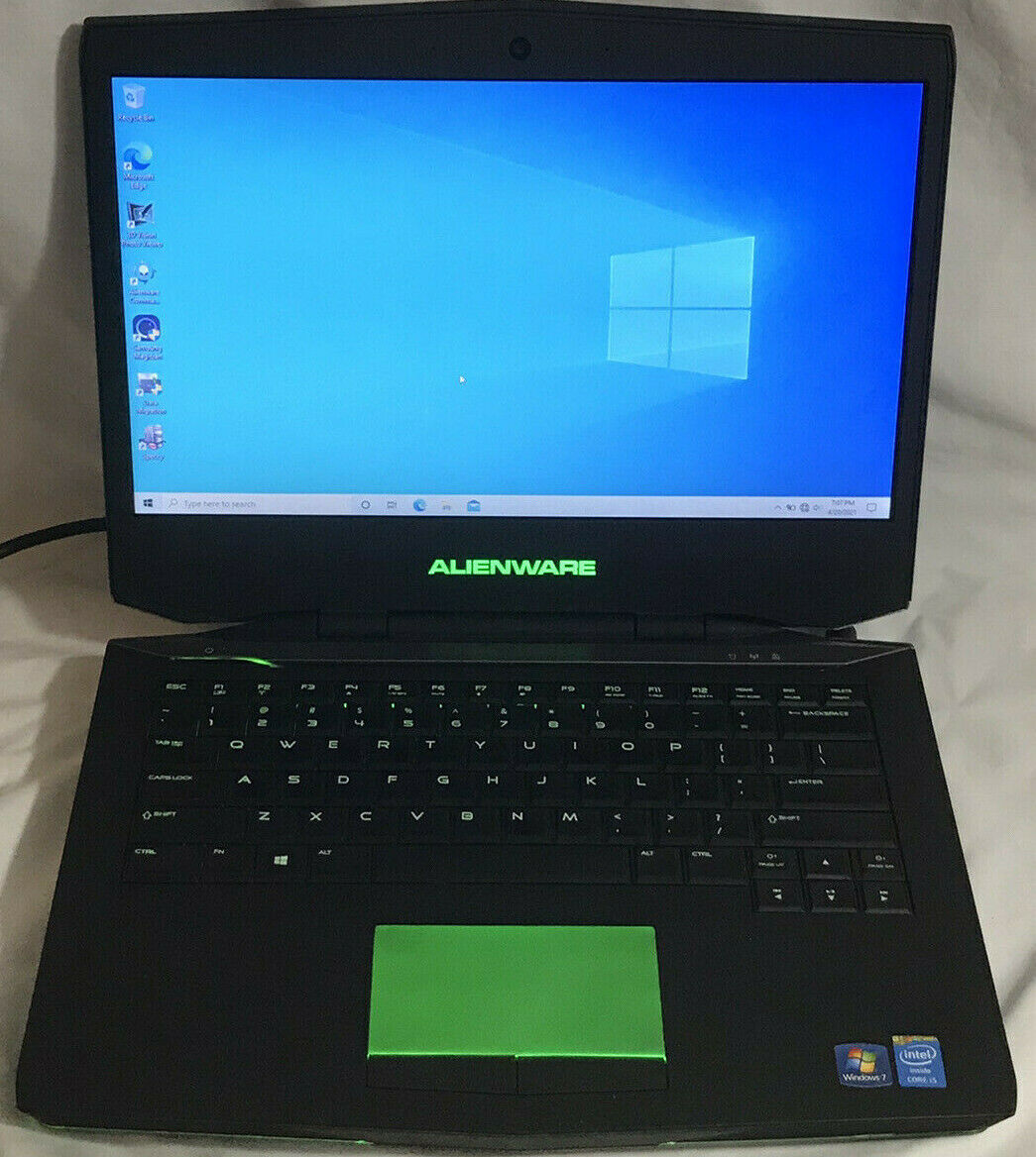 Alienware 14 Gaming Laptop 500GB SSD Intel Core i5 8GB RAM Windows 10 Dell Used