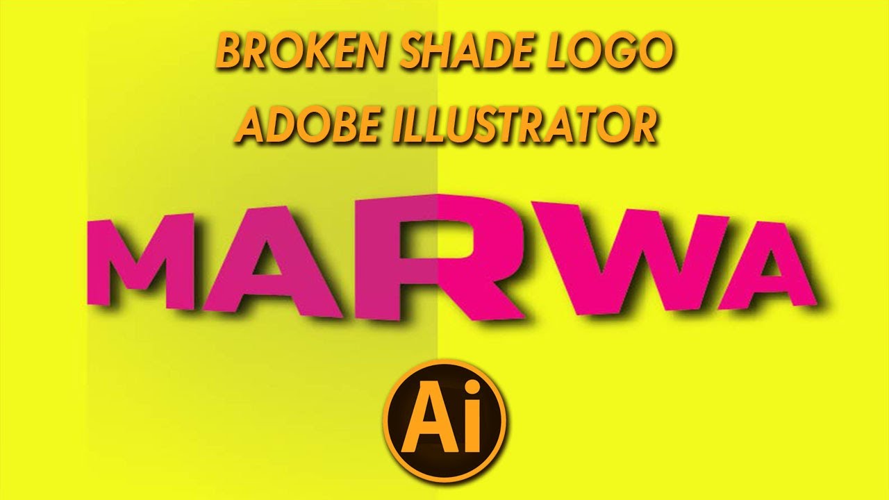 Broken Name in Adobe Illustrator| Adobe Photoshop| Graphic design