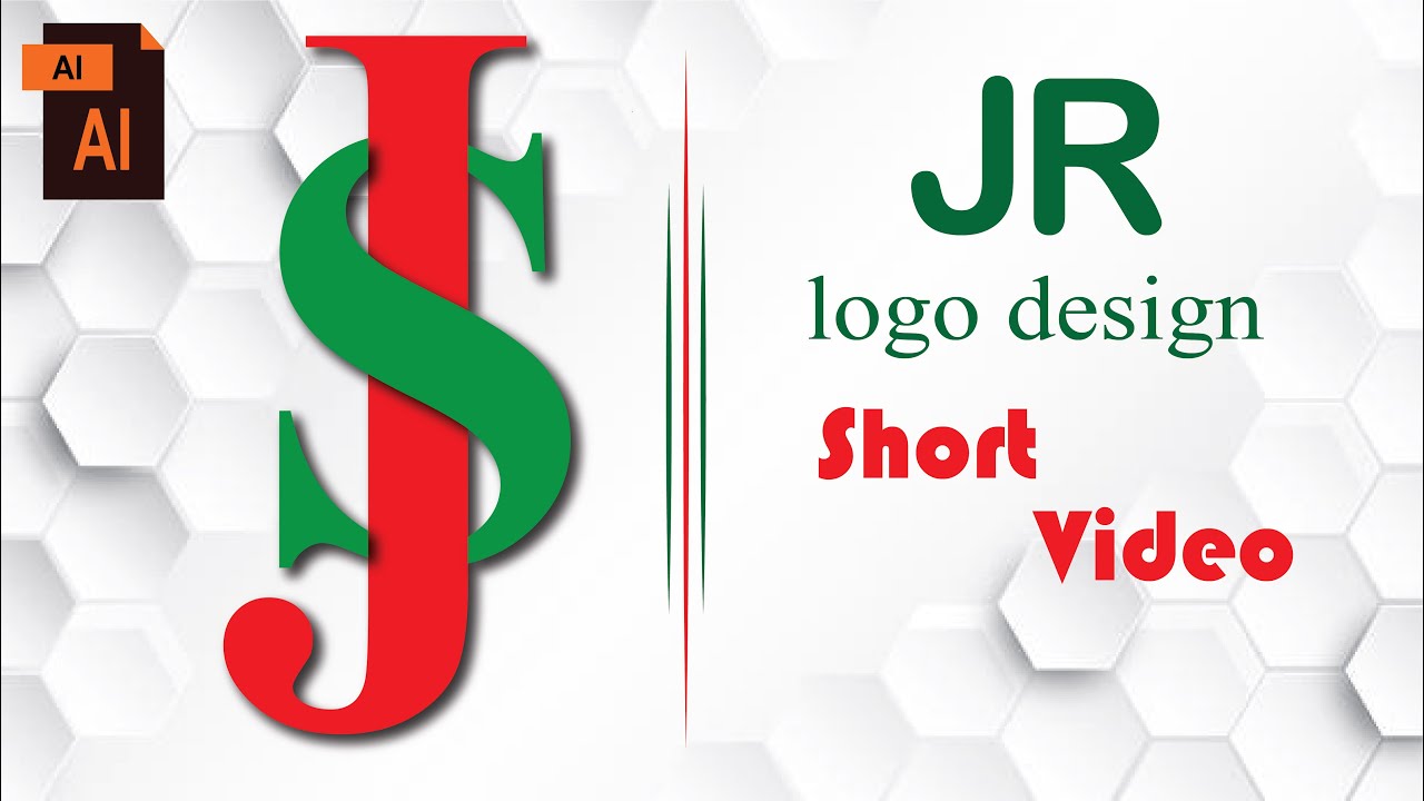 JS logo design | Simple Letter Logos | Text Logo Design Illustrator cc Tutorial | Graphic Design