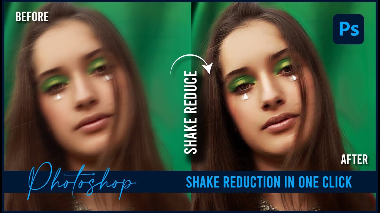 Shake Reduction In Photoshop | Adobe Photoshop Tutorials | Graphic Design | GrapixBite #Shorts