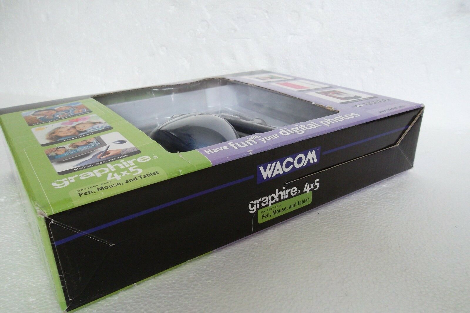 Wacom Graphire 3 Digitizer w/Stylus Mouse Pen Tablet 4x5 USB CTE-430/GO-A NEW