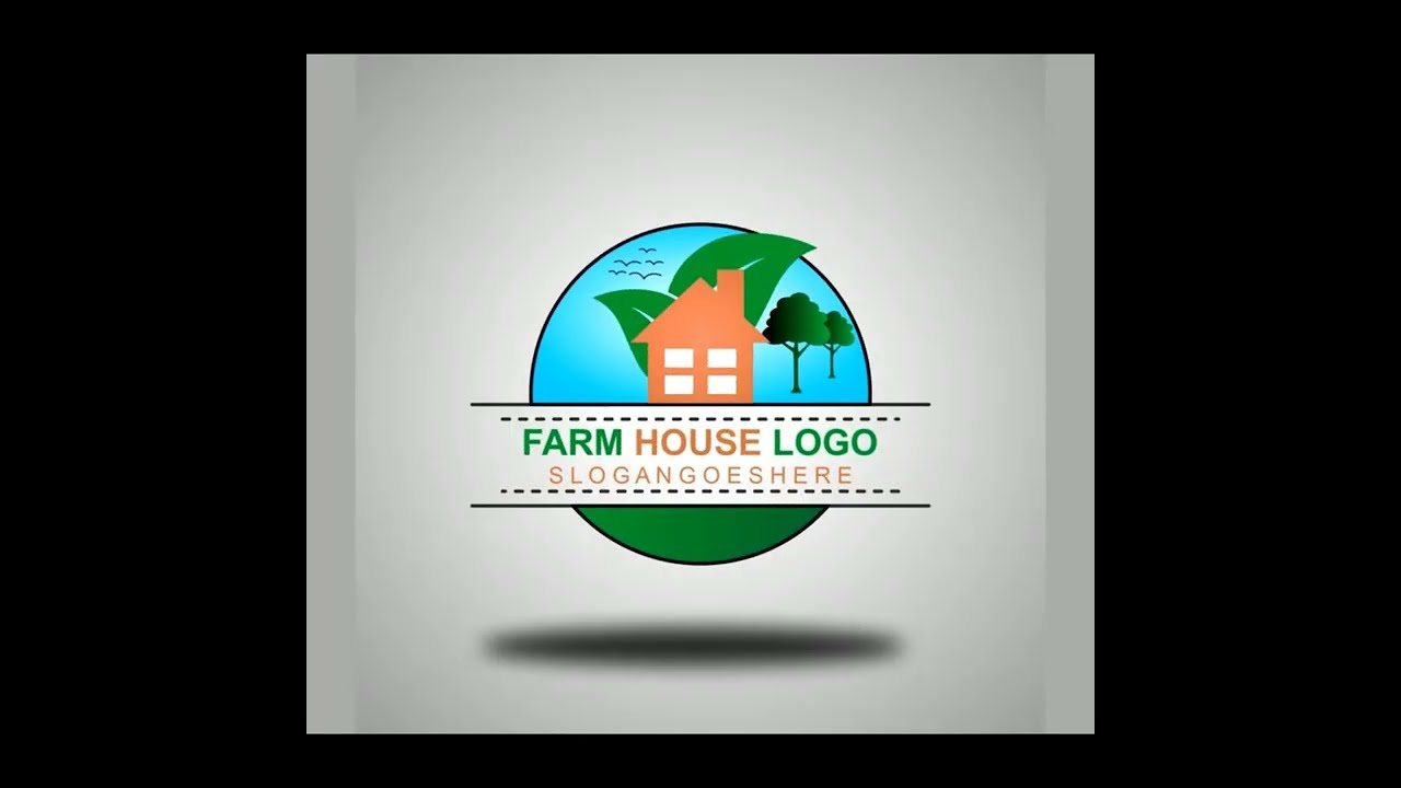 Logo design in CorelDraw | Farm House logo - CorelDraw tutorials #shorts #viral #graphicdesign