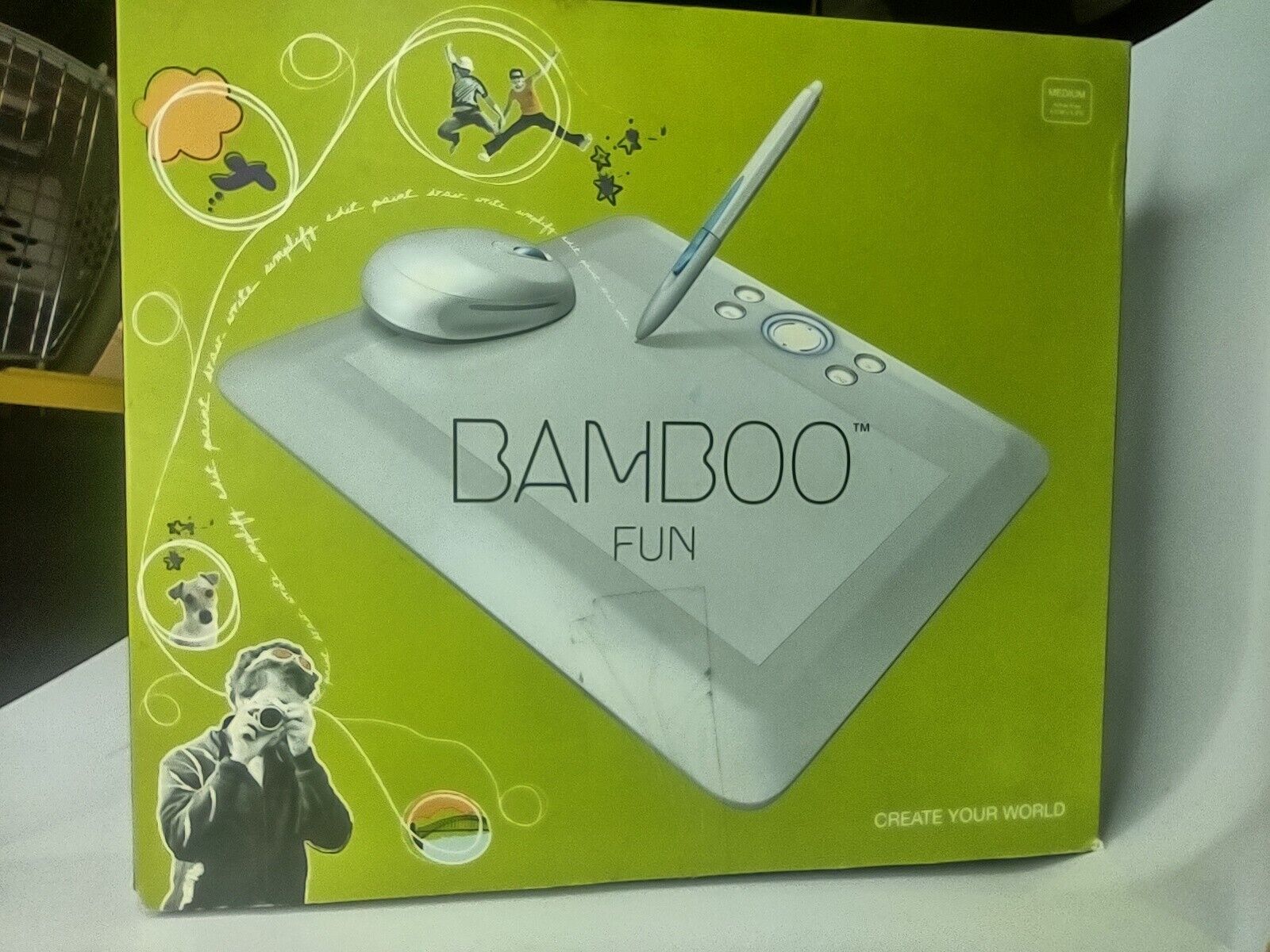 Wacom Bamboo Fun CTE650S USB Drawing Tablet with Pen & Mouse IN BOX