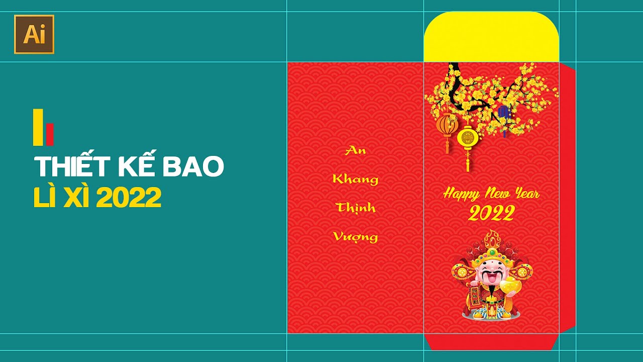 Graphic Design Tutorials | Thiết Kế Bao Lì Xì Tết 2022 Bằng Illustrator