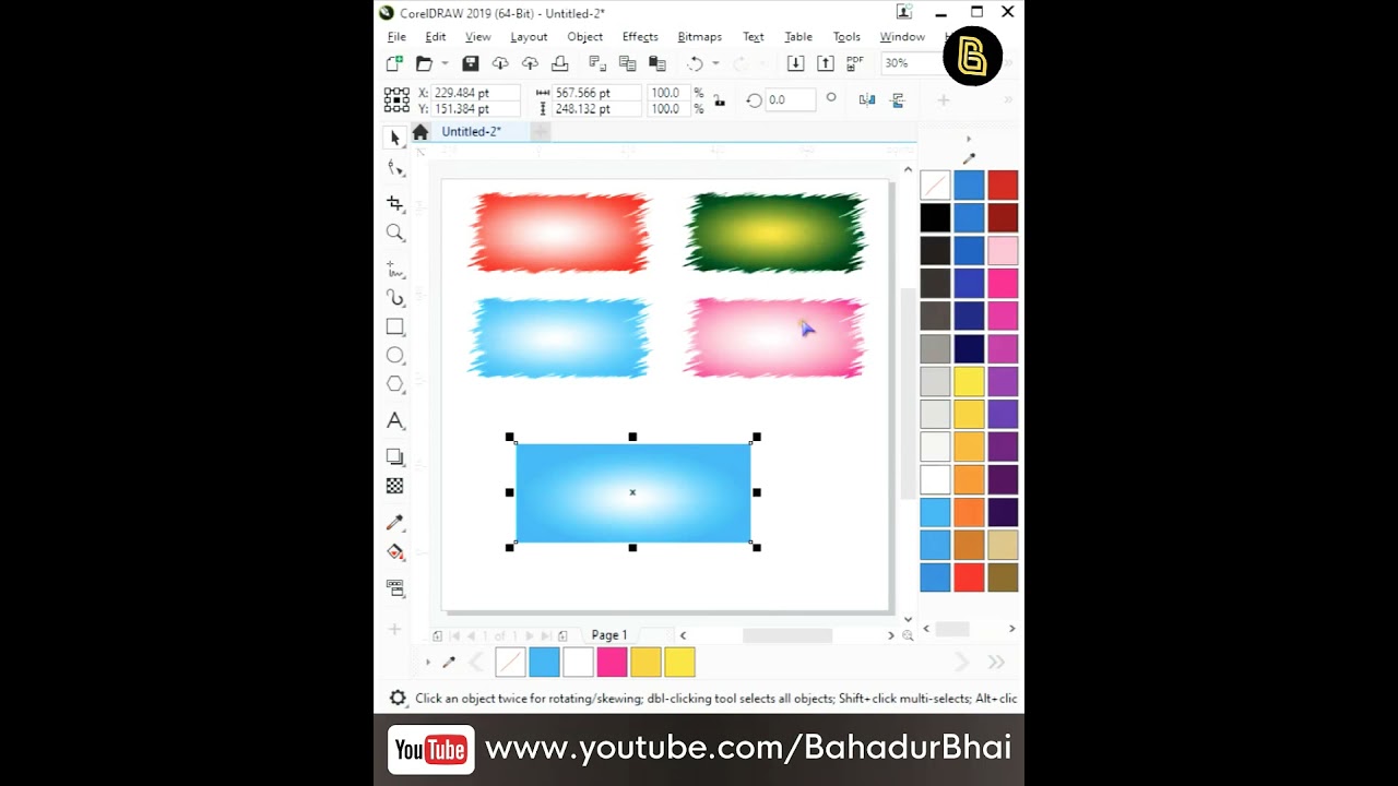 CorelDraw Tutorial, How To Make Frame In Corel Draw #short #bahadurbhai #graphic #design #tutorial