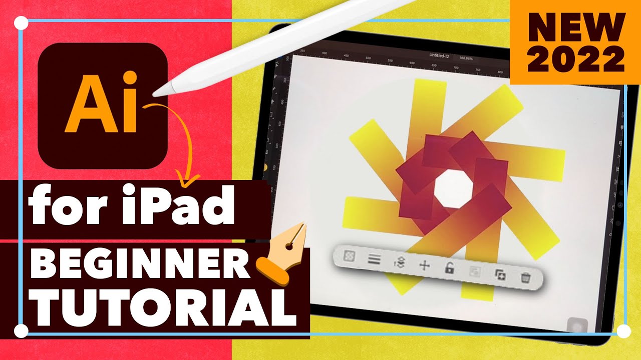 Adobe Illustrator for iPad 2022 (Beginners Tutorial)