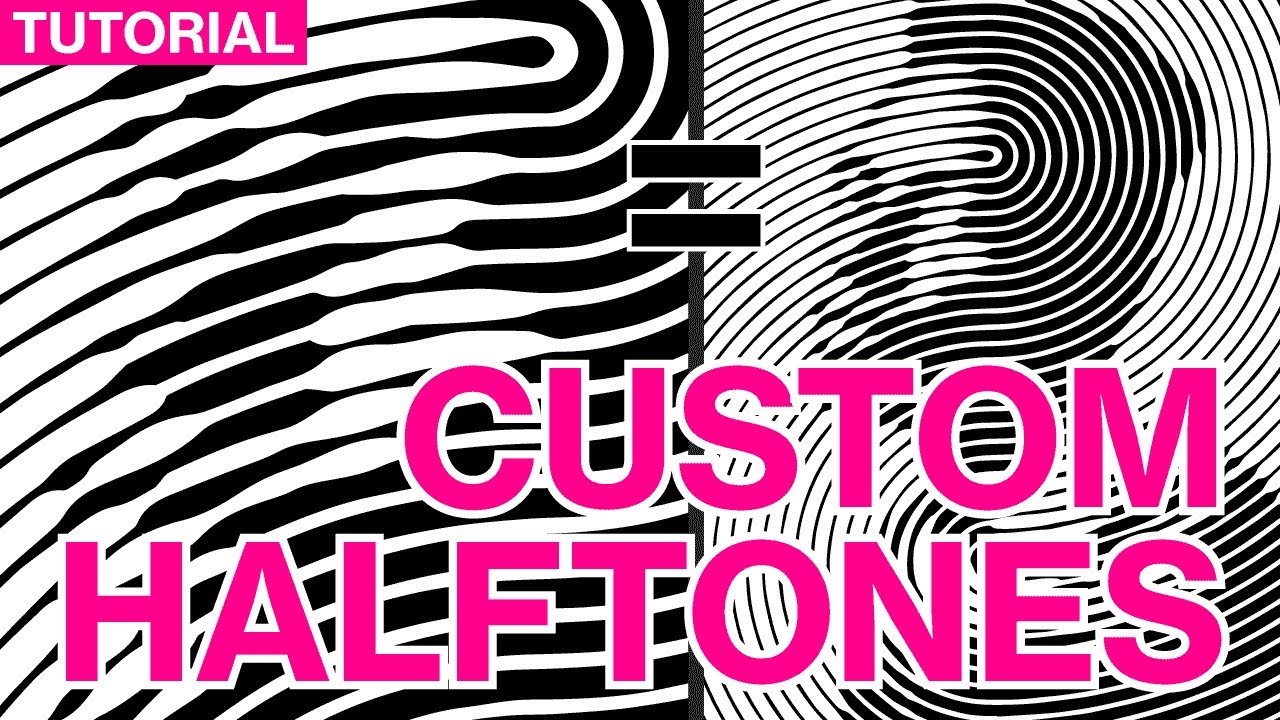 Custom Halftone Tutorial in Adobe Photoshop and Illustrator | Graphic Design / OpArt