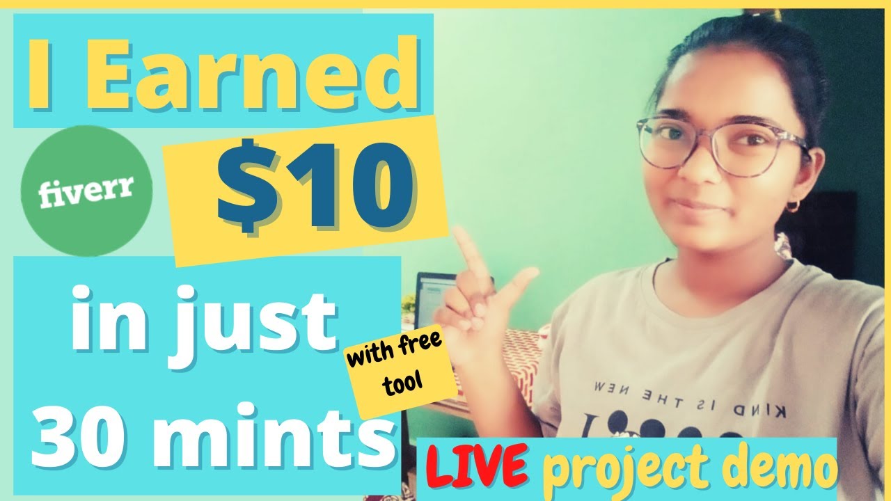 I Earned $10 in just 30 minutes | Live Work on fiverr | Graphic designing | CANVA | SHRUTI😍